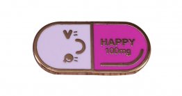Happy Pill Lapel Pin