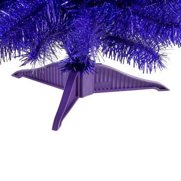 Holiday Time Non-Lit Tinsel Artificial Christmas Tree, 24", Rainbow Color