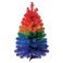Holiday Time Non-Lit Tinsel Artificial Christmas Tree, 24", Rainbow Color