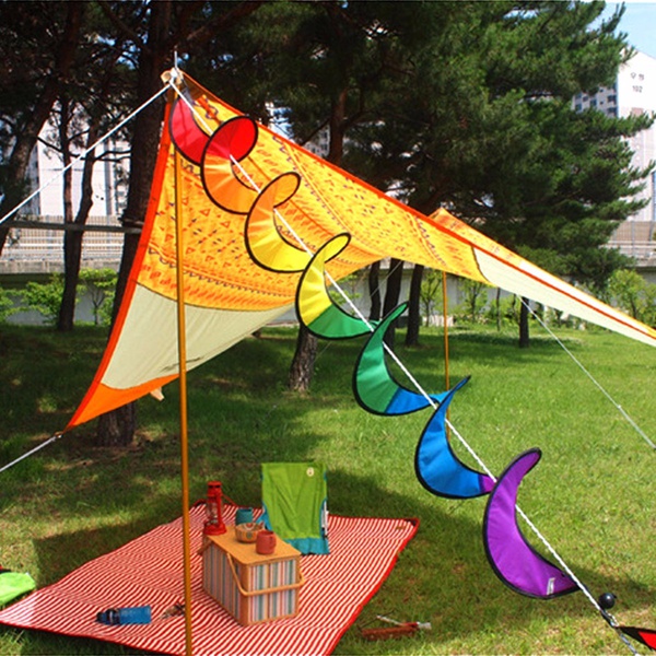 Rainbow SPINDISC PINWHEEL Wind Spinner Yard Fun Outdoor Whirligig Windwheel
