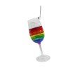 3.75" Pride Rainbow Martini Glass Ornament