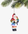 Holiday Lane Love Is Love Rainbow Santa Ornament