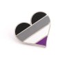Asexual Pride Heart Lapel Pin