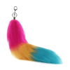 Pansexual Foxtail Faux Fur Keychain 16 Inch