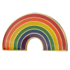 Gay Pride Rainbow Label Pin