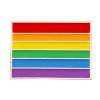 Retro Rainbow Pride Flag Lapel Pin