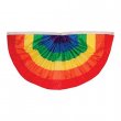 Gay Pride - 4 ft x 2 ft Rainbow Pleated Bunting Fabric