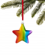 Holiday Lane Is Love Rainbow Star Ornament