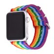 Apple Watch Band - LGBT Rainbow Design Nylon Fabric Replacement Band for Apple Watch 38mm/42mm