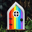 Rainbow Garden Fairy Door