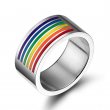Rainbow Stainless Steel Thick Band
