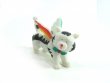 White Angel Cat With Rainbow Wings Ornament