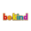 Modern "BEKIND" Rainbow LGBTQ Lapel Pin