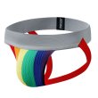 JOCKMAIL Rainbow Pride Athletic Jockstrap (Grey Band)