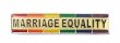 Marriage Equality Lapel Pin w/ Rainbow