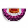 Lesbian Pride Pleated Bunting Flag w/Grommets