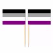 Mini Asexual Flag Toothpick Flag 50pcs