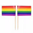 Mini Rainbow Flag Toothpick Flag 50pcs