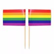Mini Rainbow Flag Toothpick Flag 50pcs