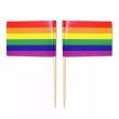 Mini Rainbow Flag Toothpick Flag 50pcs