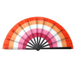 Lesbian Pride Folding Hand Fan – 25" Wide