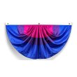 Bisexual Pride Pleated Bunting Flag w/Grommets