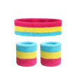 Pansexual Athletic Sweatband Set (1 Headband + 2 Wristbands)