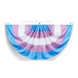 Transgender Pride Pleated Bunting Flag w/Grommets