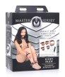 Master Series Kinky Pride Rainbow Bondage Set Wrist & Ankle Cuffs & Collar W/Leash