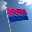 Bisexual - 3' x 5' Polyester  Flag w/Metal Grommets and a Cotton Heading