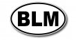 BLM Black Lives Matter Vinyl Oval Sticker