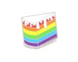 LGBT Rainbow Cake Enamel Pin