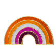 Lesbian Rainbow Label Pin