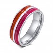 Stainless Steel Lesbian Pride Ring