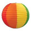 Rainbow Paper Lantern 9 1/2" (3 Pack)