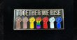 Together We Rise, Black Lives Matter BLM, Raised Fists Enamel Pin