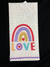 Isaac Mizrahi's Rainbow Love LGBTQ Pride Kitchen Towel (Set of 2)