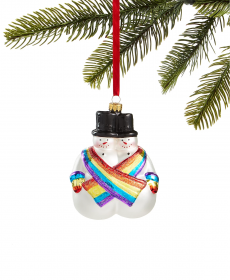 Holiday Lane Love is Love, Twin Snowman Ornament