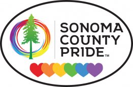 Sonoma County Pride Oval Euro Bumper Sticker