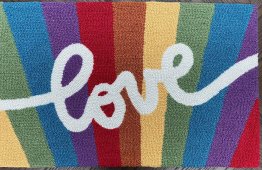 Loloi Pride Accent Rug - Love Rainbow 20" x 32"