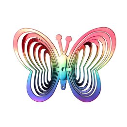 Rainbow Butterfly Wind Spinner