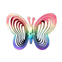 Rainbow Butterfly Wind Spinner