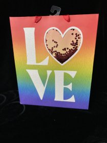 Cupcakes & Cashmere at Home, Rainbow Love Gift Bag w/Tissue Paper