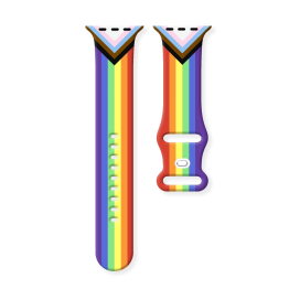 Silicone Rainbow Pride Watch Band – For Apple Watch