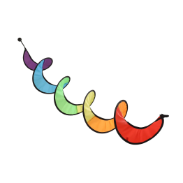 Colorful Spiral Wind Spinner – Rainbow Pride Edition