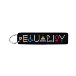 Equality Awareness Embroidered Key Fob – Intersectional Pride Edition