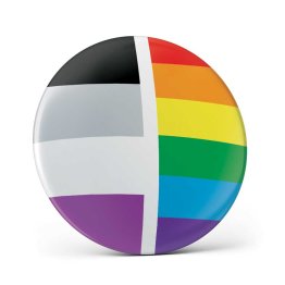 Asexual Pin Button