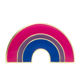 Bisexual Rainbow Lapel Pin