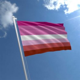 Lesbian Pride - 3' x 5' Polyester Flag w/Metal Grommets and a Cotton Heading