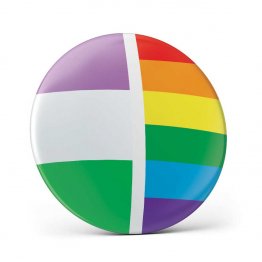 Gender queer Pin Button